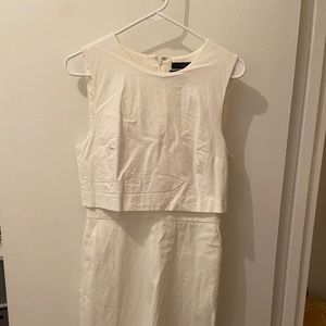 Jcrew white sheath dress